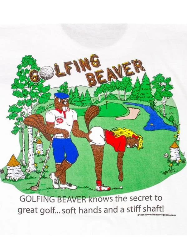 Golfing Beaver Tee