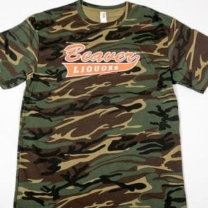 Beaver Liquors Camo T-shirt