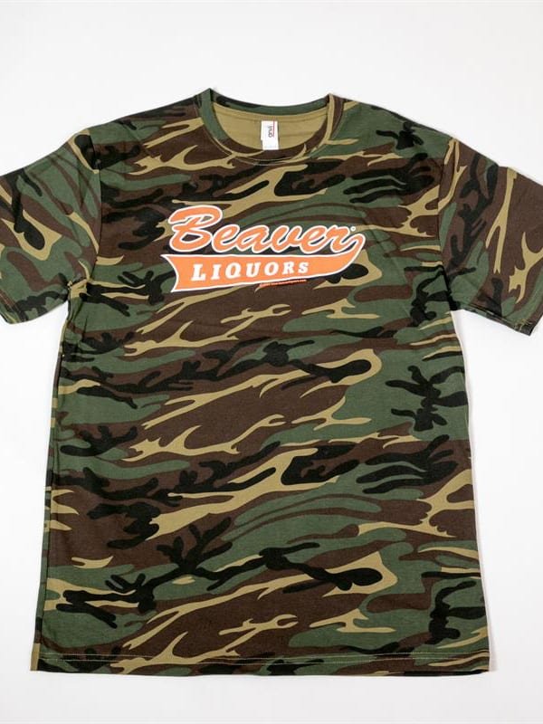 Beaver Liquors Camo T-shirt