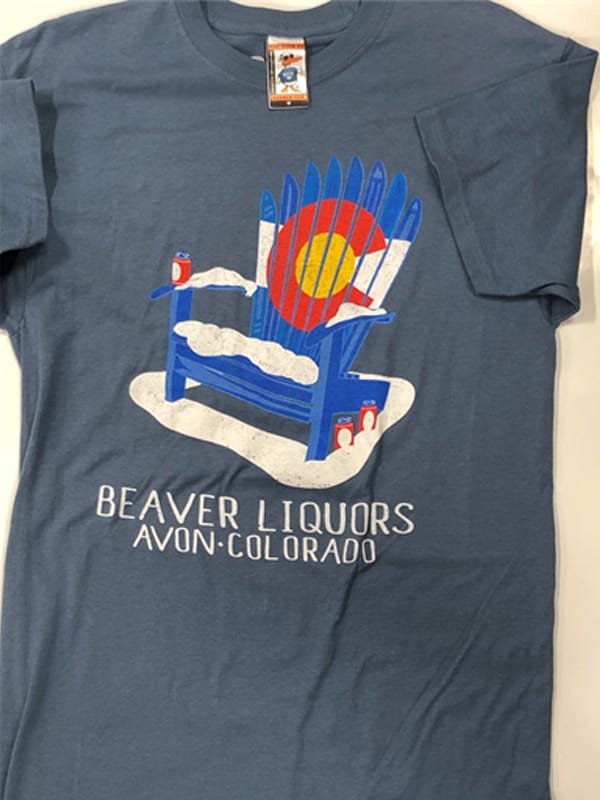 Beaver Liquors Ski Chair T Shirt